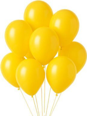 GIFTELLA Solid BALLOON_YELLOW_50 Balloon(Yellow, Pack of 50)