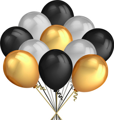 Tejal Trader Solid New-01-trader-Multicolor balloonss_ 0013_PBBS Balloon(Gold, Pack of 100)