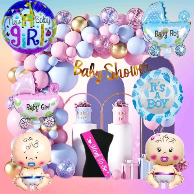 groovy dudz Baby Shower Decoration Items Set(Set of 64)
