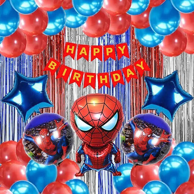 PBBS spiderman birthday decoration avengers theme combo kit for boys girls adults