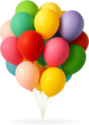 Rimis Solid Premium Metallic Party Balloons for All Occasion Balloon(Multicolor, Pack of 100)