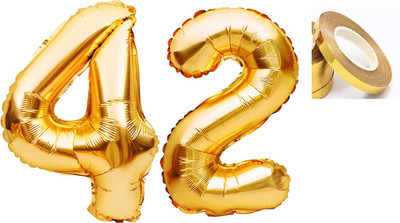 Tejal Trader Solid New-01-trader-BalloonssGolden Number 24_PBBS Balloon(Gold, Pack of 4)