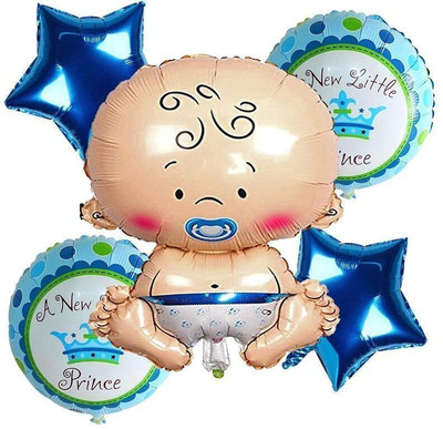 Fundots Printed Foil and Printed Balloons For Kids Party Decoration Kit – Welcome Theme Style 4 Balloon Bouquet(Multicolor, Pack of 5)