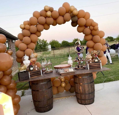 ideal star exports Solid Balloon09 Balloon(Brown, Pack of 50)