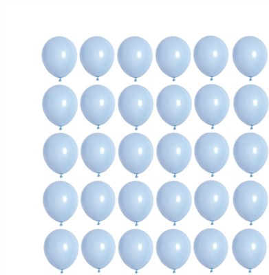 partyzztrader Solid 5 inch pastel balloons for decoration/small size pastel Balloon(Blue, Pack of 100)
