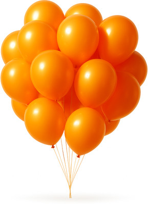 Rimis Solid Premium Metallic Party Balloons for All Occasion Balloon(Orange, Pack of 50)