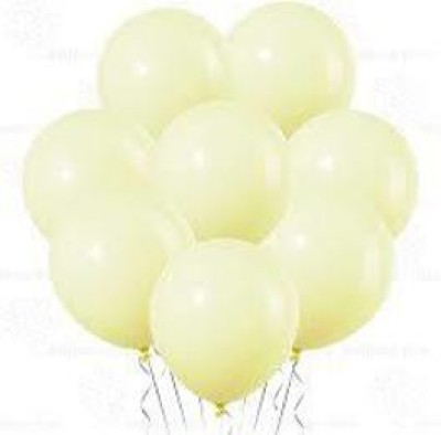 ANVRITI Solid Solid Pastel Colored Balloons Pastel Yellow Color Pack of 20 Balloon(Yellow, Pack of 20)