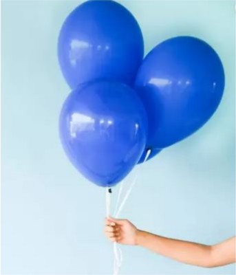 Local Charm Solid Metallic Balloons For Birthday, Anniversary Party , Baby Shower ,Marriage Balloon(Blue, Pack of 50)