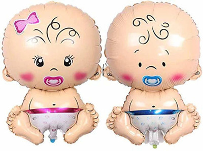 Tejal Trader Printed SOIBabyCombo(Boy&Girl) Balloon(Multicolor, Pack of 2)