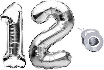 Tejal Trader Solid Car5Pcs Letter Balloon(Multicolor, Pack of 2)