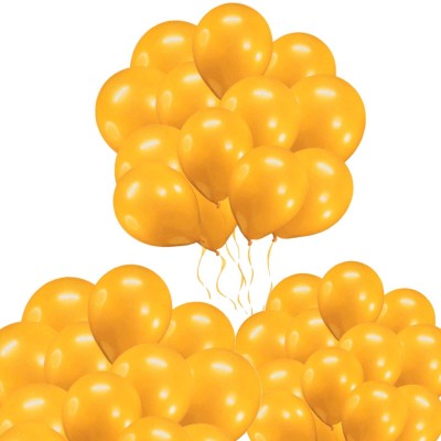 Dul Dul Solid Orange metallic balloons 40 Pcs/birthday decoration,Theme Party Balloon(Orange, Pack of 40)