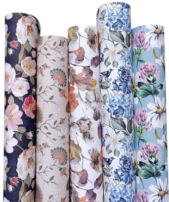 PARTY MIDLINKERZ Collection Pack of 5 sheets, Printed Paper, Gift, rolls paper Paper Gift Wrapper(Multicolor)