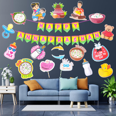 RP Bazaar Annaprashan Decoration Combo Kit(Set of 17)