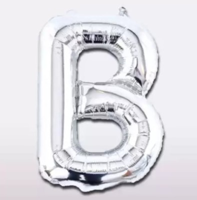 SOLANKI TRADERS Solid 20 Letter Balloon(Silver, Pack of 1)