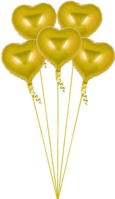Tejal Trader Solid Birthday Numbers Solid Rosegold '31' Numerical Foil Balloon for Celebration Balloon(Gold, Pack of 5)