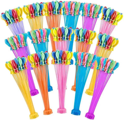 Brown Leaf Solid Magic Bunch of Water Balloons Fill & Automatic Tie in 60 Sec. Set of 6(111 Pcs) Magic Balloon(Multicolor, Pack of 2)
