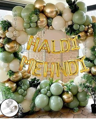 ARV Solid Birthaday Decoration item-Pack of -69 Balloon(White, Yellow, Pack of 69)