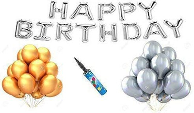 Bloomsevent Solid Birthday Part 52 pcs Combo Happy Birthday Letter Foil Balloon + Balloons pump Balloon(Multicolor, Pack of 52) Bloomsevent Solid Birthday Part 52 pcs Combo Happy Birthday Letter Foil Balloon + Balloons pump Balloon(Multicolor, Pack of 52)