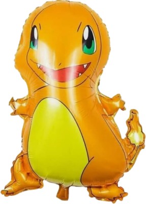 My Party Suppliers Printed 1pc baby cartoon dinosaur balloon, Dinosaur Foil Balloons for kids theme Party Balloon(Orange, Pack of 1)