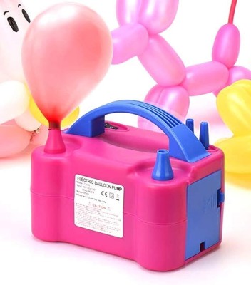 AXU TRADERS Solid Two Nozzles High Power Electric Balloon Inflator Pump Machine For Birthday Balloon(Multicolor, Pack of 1)