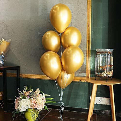 Tejal Trader Solid NC-TB20 Balloon(Gold, Pack of 10)
