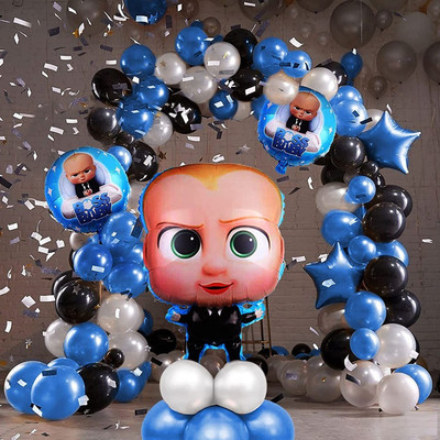 DEQUERA Solid Set of 35 Pcs Happy Birthday / Cartoon Theme Birthday / 1st First Birthday Ball Balloon(Multicolor, Pack of 35)