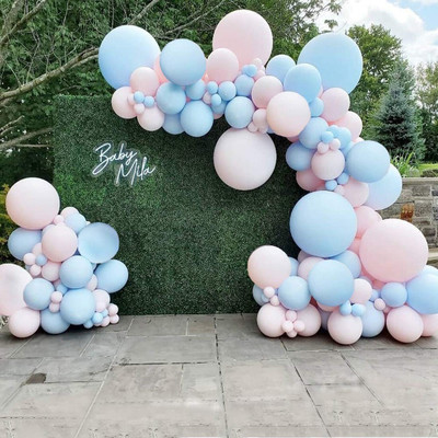 Tejal Trader Solid SOIAG+60PstlBlu/Pnk+6BldrBlu/Pnk Letter Balloon(Pink, Blue, Pack of 68)