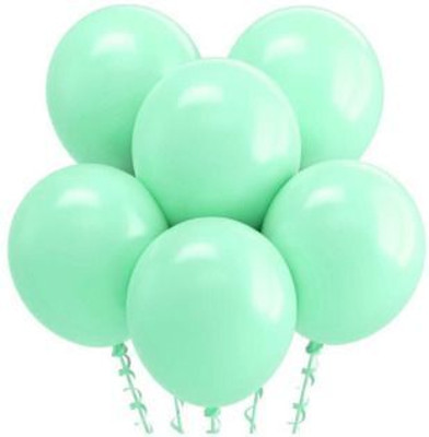 GIFTELLA Solid Green Pastel Balloon Balloon(Green, Pack of 50)
