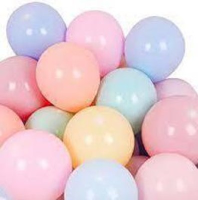 ANVRITI Solid Solid Pastel Colored Balloons Pastel Multi Color Pack of 20 Balloon(Multicolor, Pack of 20)