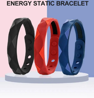 james Solid Soft Silicone Negative Bracelets, Wristband, Anti-Static, Energy Band Sport Band(Pack of 1)