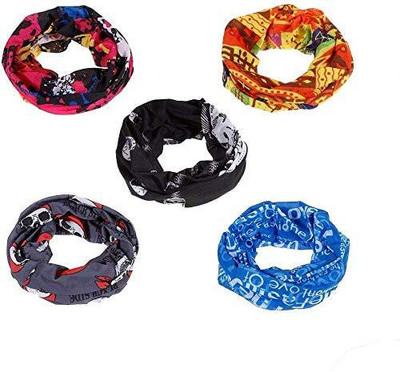 Fifth Street Men & Women Printed Bandana(Pack of 5)