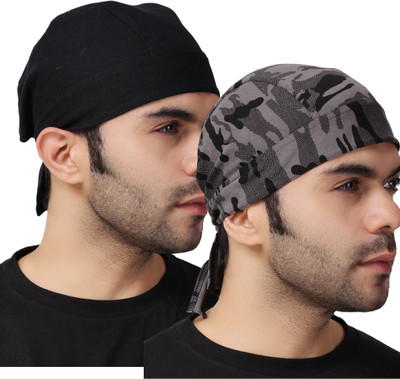 plutoprom Men & Women Self Design Bandana(Pack of 2)
