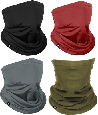 Tough Headwear Men & Women Solid Bandana(Pack of 4)
