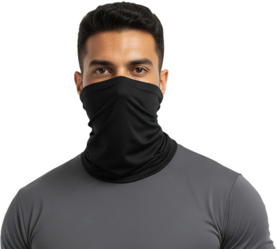 GEAR HUNT Black Bike Face Mask for Men & Women(Size: Free,  Balaclava)