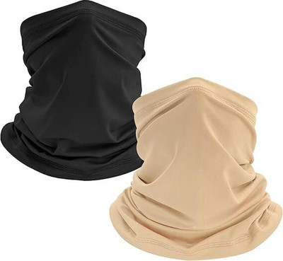 heenahosiery Men & Women, Baby Boys & Baby Girls Solid Bandana(Pack of 2)