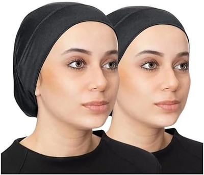 HEENA HOSIERY Solid Skull Cap Cap(Pack of 2)