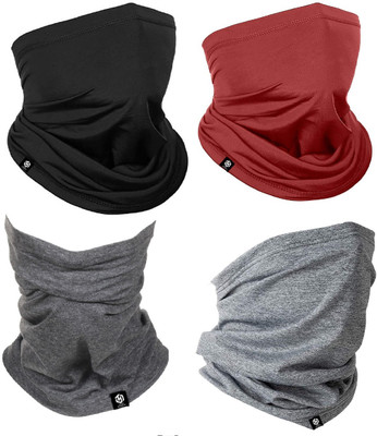 Tough Headwear Men & Women Solid Bandana(Pack of 4)