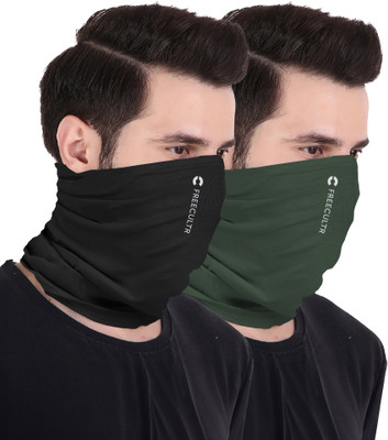 FREECULTR Men & Women Solid Bandana(Pack of 2)