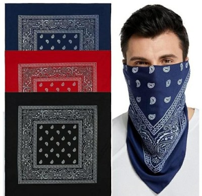 Sahib Collection Men & Women, Boys & Girls Printed Bandana(Pack of 3)