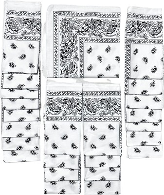 Royal Mart Cotton Print Bandanas: Gym, Walk, Style. Soft & versatile for all-day comfort. Men & Women Printed Bandana(Pack of 24)