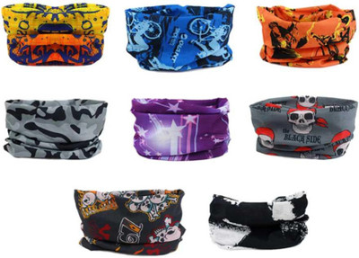 Fashion Flora Men & Women, Boys, Girls Printed Bandana(Pack of 8)