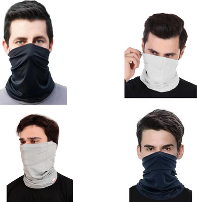 PEENAKIN Men Solid Bandana(Pack of 4)