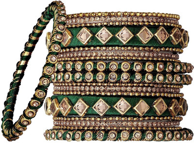 fabula Alloy Beads, Crystal Gold-plated Bangle(Pack of 18)