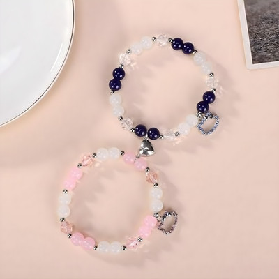 ruby collection Crystal Bangle Set(Pack of 2)