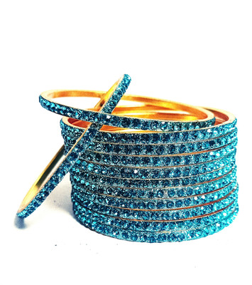 AAHANA Brass Brass Bangle Set(Pack of 12)