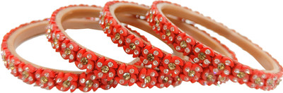 Garnet Gems Plastic Zircon Kada(Pack of 4)