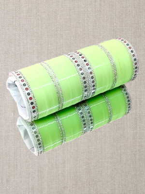 bkk Plastic Crystal Bangle Set(Pack of 10)