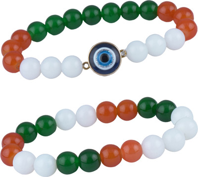 JFL - Jewellery for Less Evil Eye Beads Bracelet Set(Pack of 3)