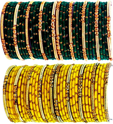 Suhagan Glass Bangle Set(Pack of 68)