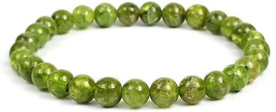 VIBESLE Stone, Peridot Beads, Crystal Charm Bracelet